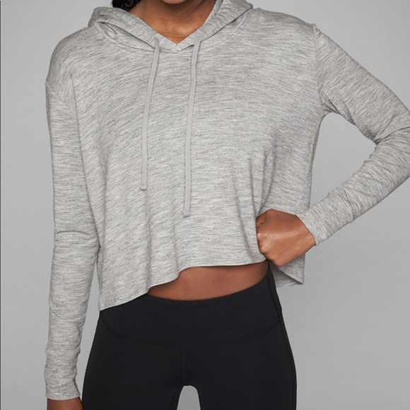 Athleta crop hoodie Clearance